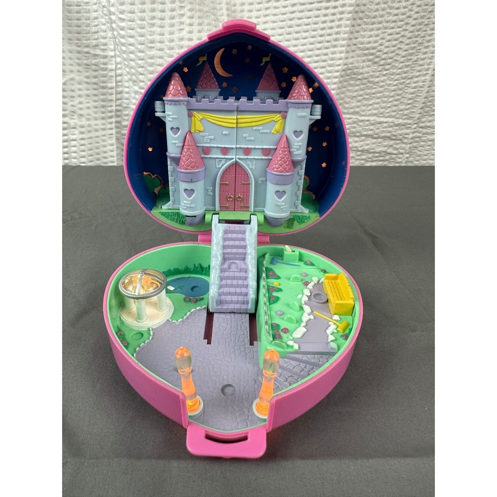 Polly Pocket Starlight Castle Heart Shaped COMPACT ONLY Bluebird 1992